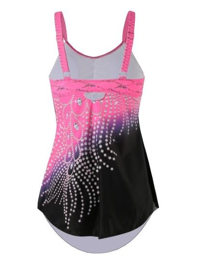 Купальник-сукня жіночий роздільний танкіні XL Рожевий (2224) - фото 2 Купальник-сукня жіночий роздільний танкіні XL Рожевий (2224) - фото 2
