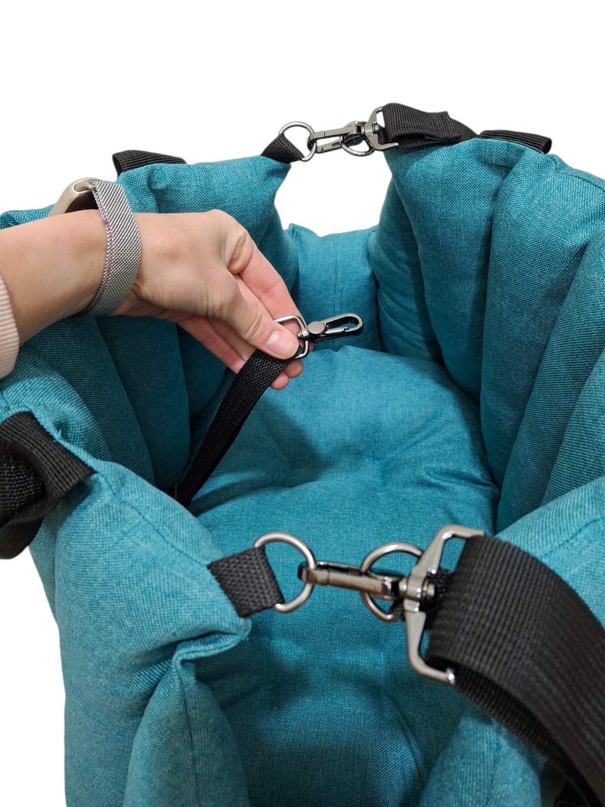 Сумка-переноска для тварин 45х30х37 см Бірюзовий (8795345) - фото 5 Сумка-переноска для тварин 45х30х37 см Бірюзовий (8795345) - фото 5