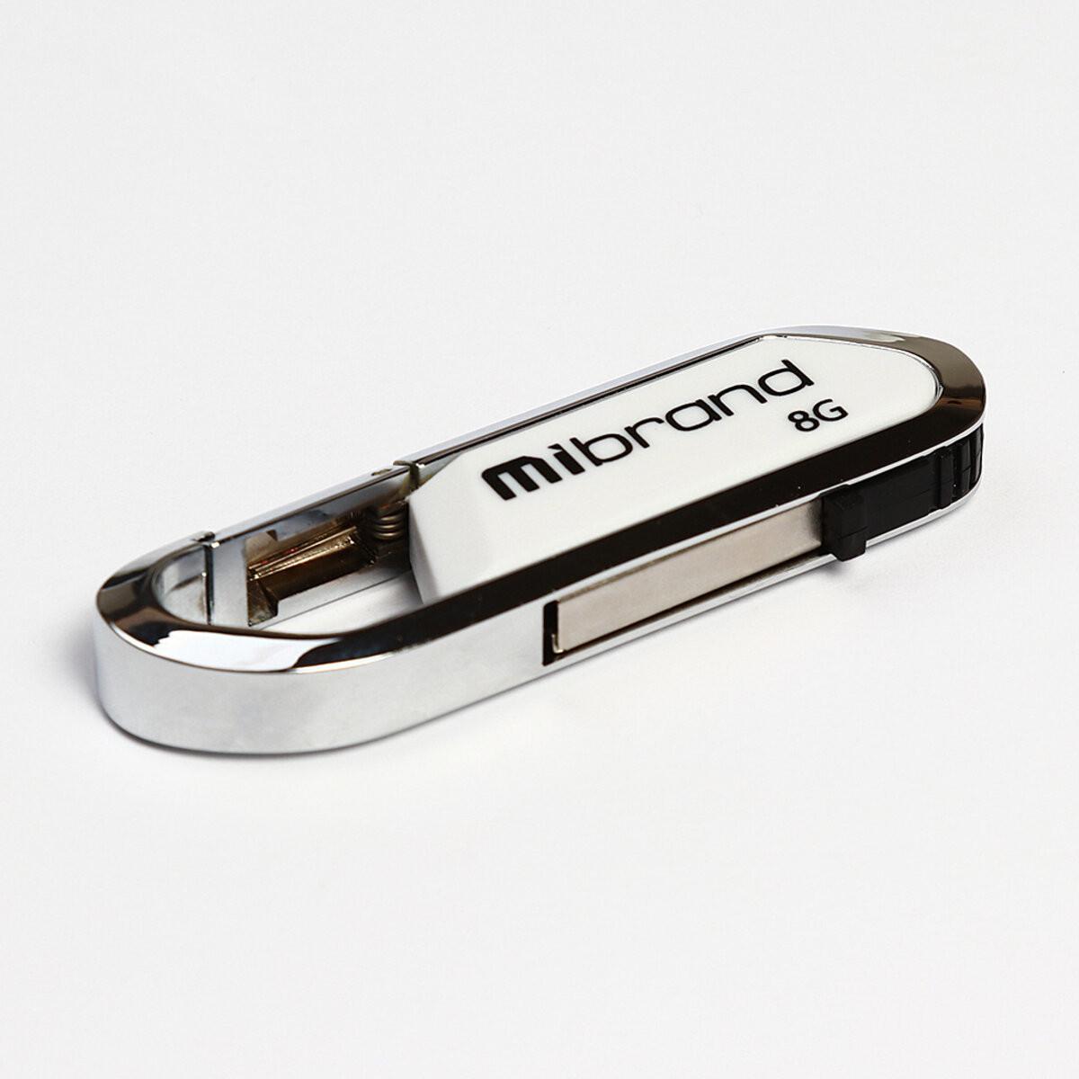 Flash Mibrand USB 2.0 Aligator 8Gb White (29caa1-15475) - фото 1