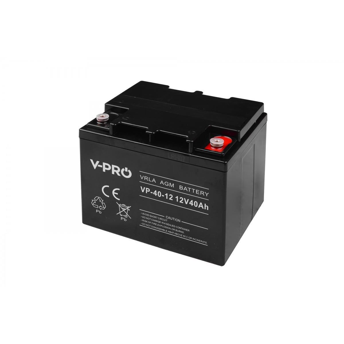 Аккумулятор Volt Polska AGM VPRO VRLA 12V 40 Ah (6AKUAGM040)