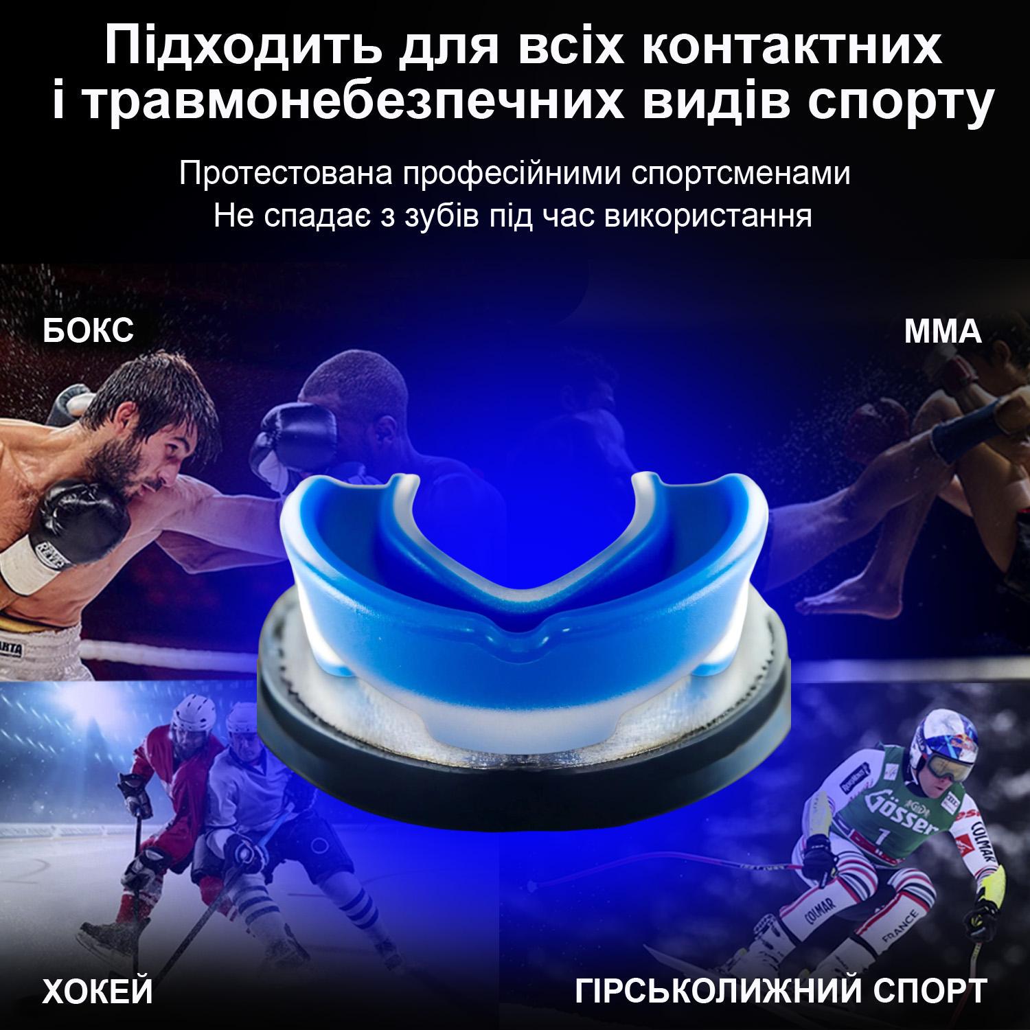 Капа боксерська GDragon тришарова Чорний (1_1_L_1) - фото 8 Капа боксерська GDragon тришарова Чорний (1_1_L_1) - фото 8