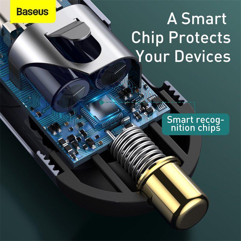 Автомобильное зарядное устройство Baseus Share Together PPS multi-port Fast charging car charger with cord CCBT-B0G (49b14cf4) - фото 9