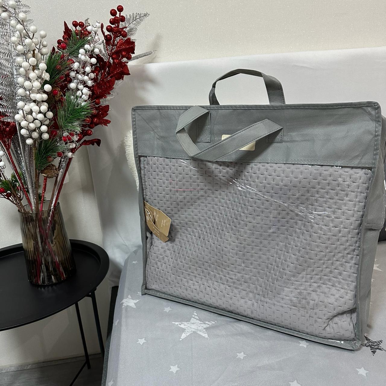 Покривало на ліжко євро 200x230 см Сірий (28796093) - фото 7 Покривало на ліжко євро 200x230 см Сірий (28796093) - фото 7