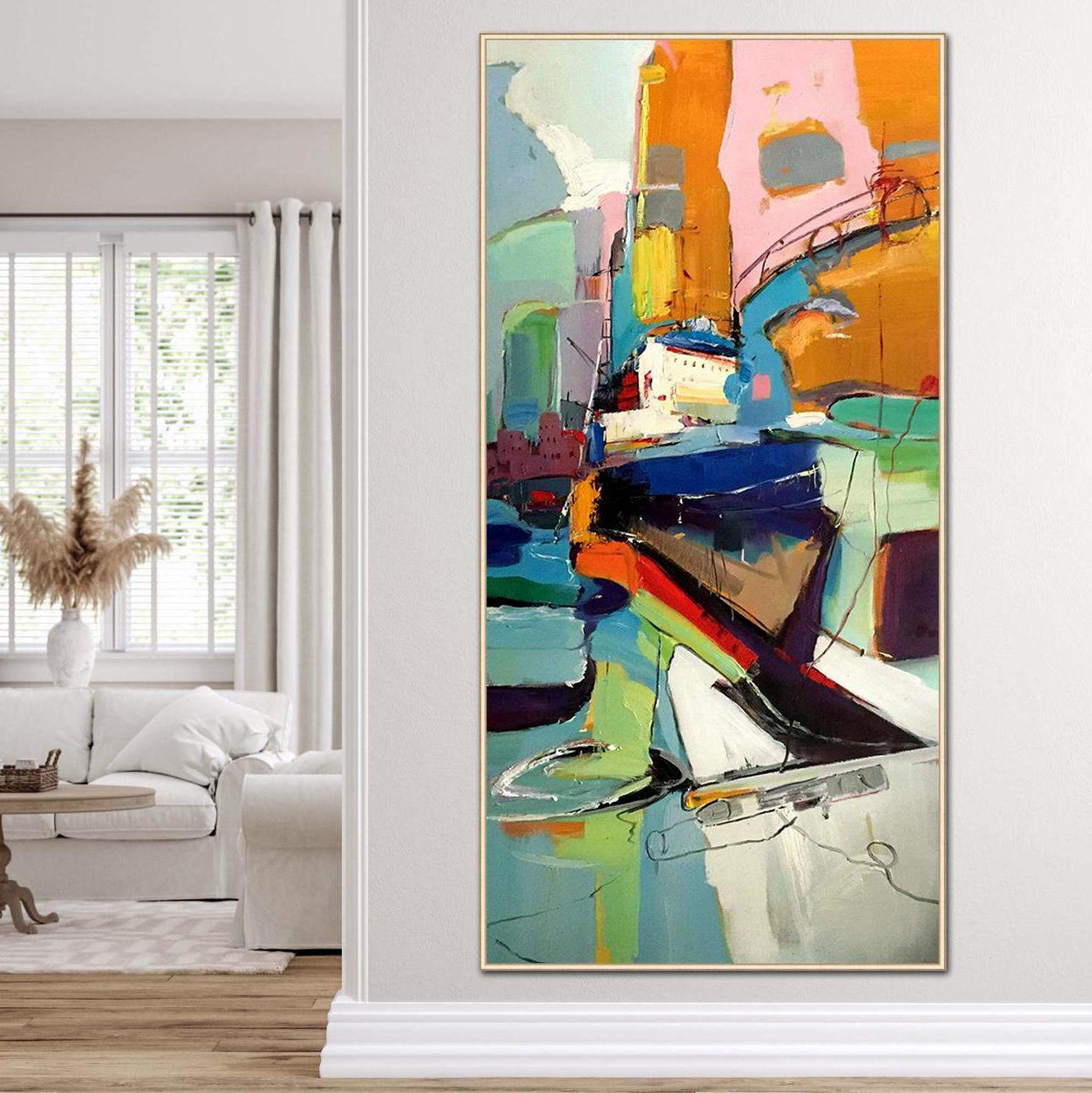 Картина на холсте ArtSale Абстракция 50х100 см abst0179