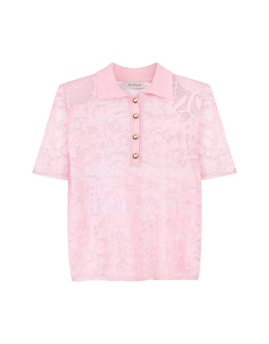 Поло Rose жіноче J.D.WOOL рожеве XS-S