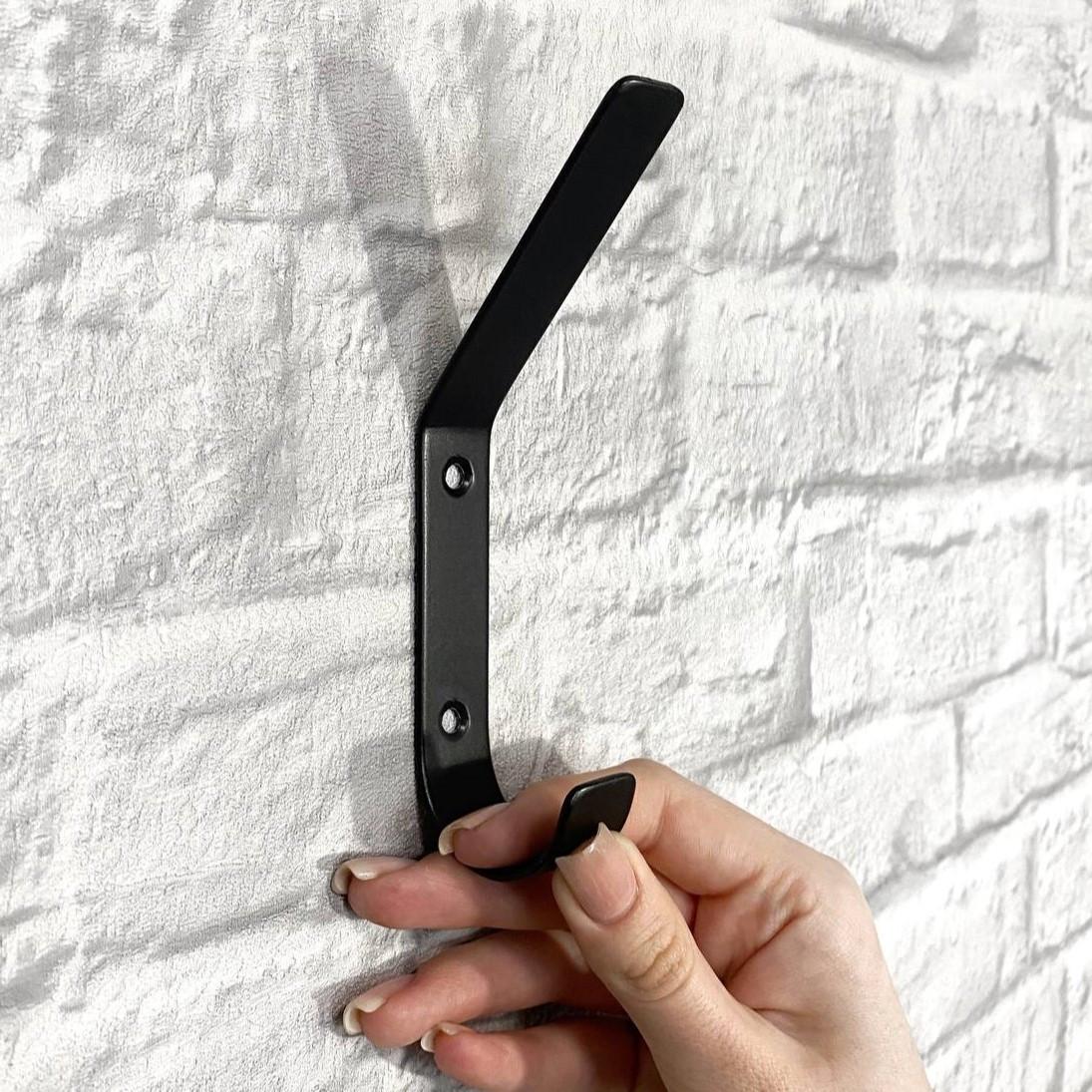 Гачок настінний для одягу Krei металевий Чорний Н 145 мм (КК3002) - фото 4 Гачок настінний для одягу Krei металевий Чорний Н 145 мм (КК3002) - фото 4