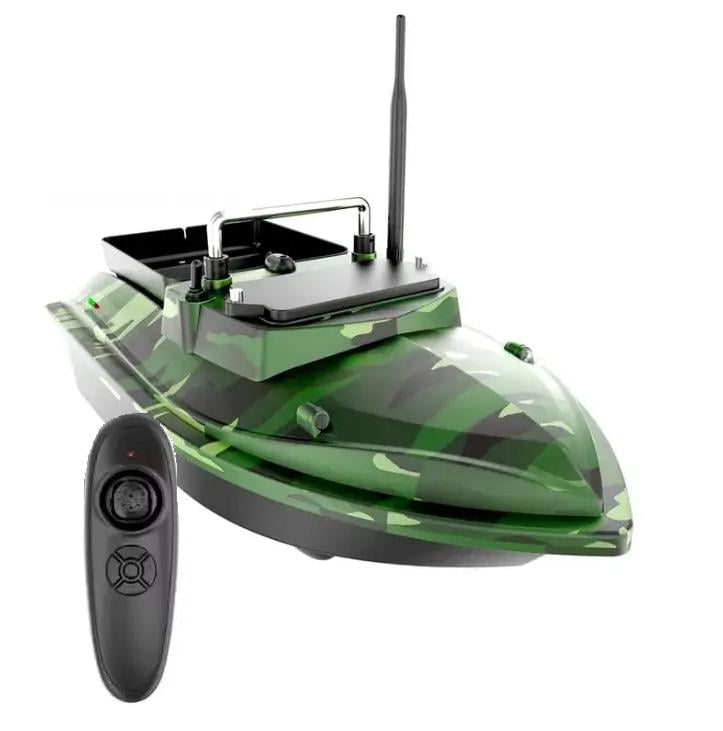 Корабль радиоуправляемый Flytec V-050 для рыболовной приманки с пультом аккумулятор 12000 mAh Камуфляж