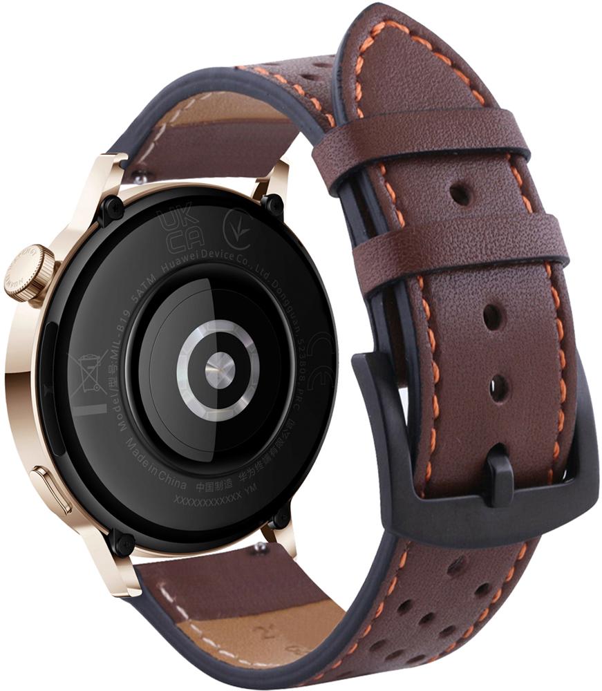 Ремешок кожаный Classico для Huawei Watch GT3 42 мм Brown (26264-30) - фото 2 Ремешок кожаный Classico для Huawei Watch GT3 42 мм Brown (26264-30) - фото 2