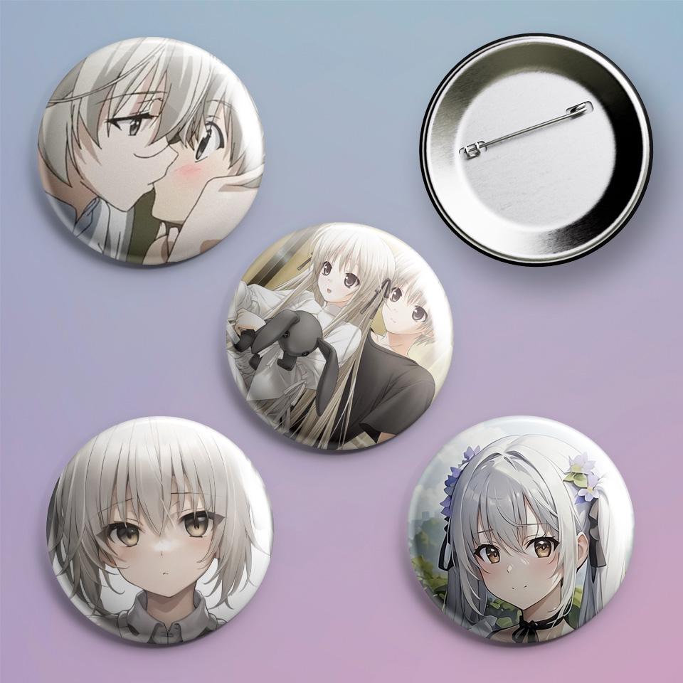 Значки на рюкзак с принтом аниме Связанные небом Yosuga no Sora 4 шт.