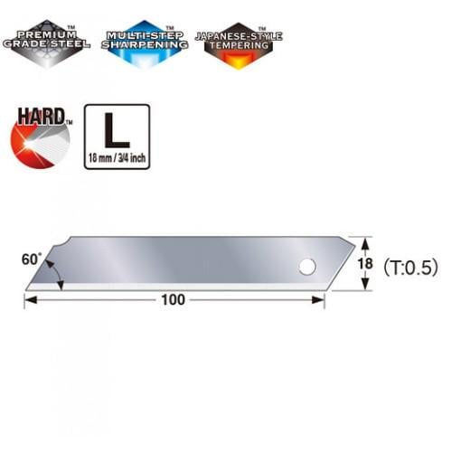 Лезо незбиране TAJIMA SOLID Endura-Blade LCB50SN 18 мм 10 шт. - фото 2 Лезо незбиране TAJIMA SOLID Endura-Blade LCB50SN 18 мм 10 шт. - фото 2