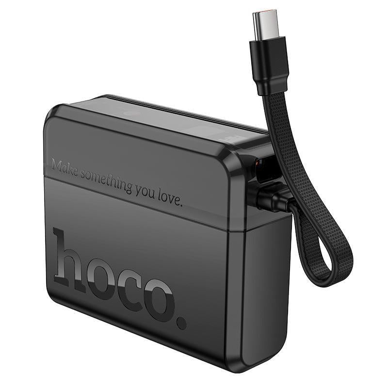 Повербанк с LED-дисплеем Hoco Q38 10000 mAh Type-C/Lightning Black (24372)