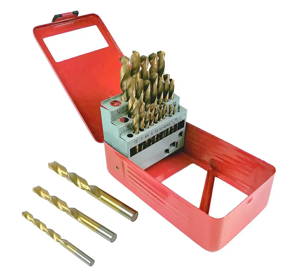 Набор сверл титановых по металлу Silver 10424 29 шт.