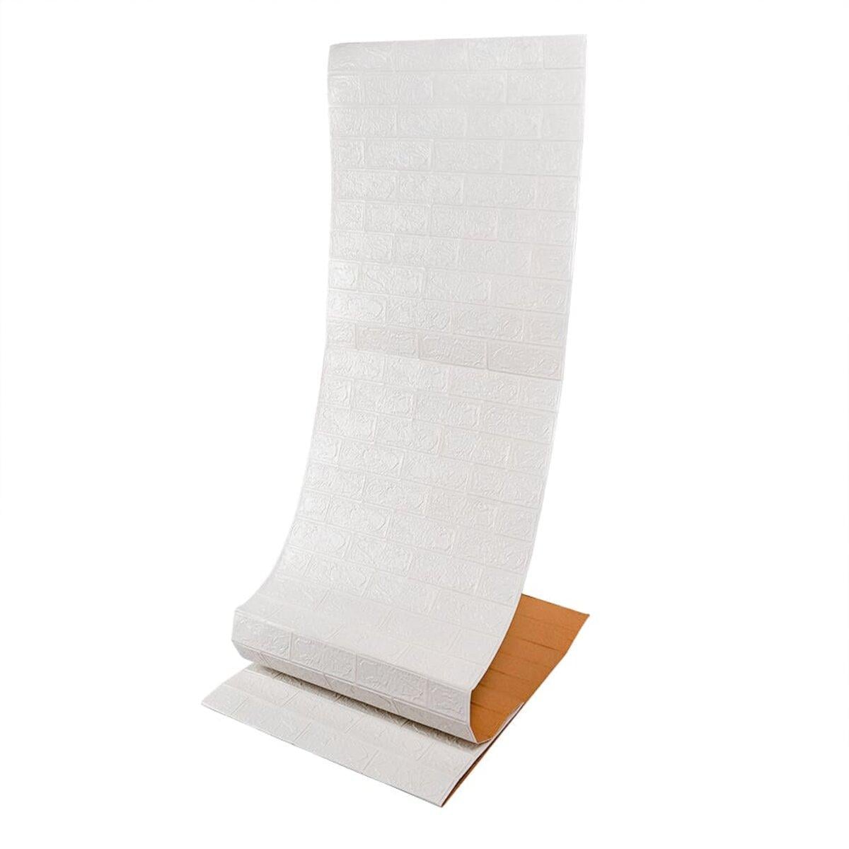 3D-панель R001-2-20 Кирпич 700 мм х 19,6 м х 2 мм Белый (SW-00002277)