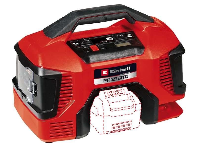 Компрессор аккумуляторный Einhell Pressito 18/21 - Solo 2415716082 21 л/мин 10,5 бар 18 В