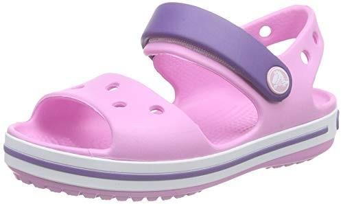 Босоножки Crocs Crocband Sandal Kids р. C8/EUR 24-25 Carnation/Amethyst (7155925). - фото 4