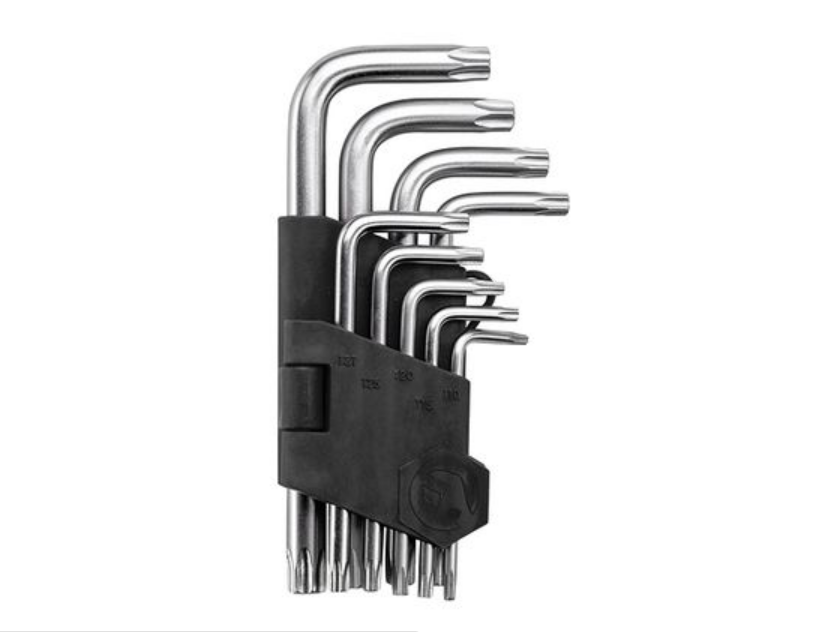 Набір шестипроменевих ключів зірок Intertool TORX Т10-Т50 9 шт. (HT-0607)