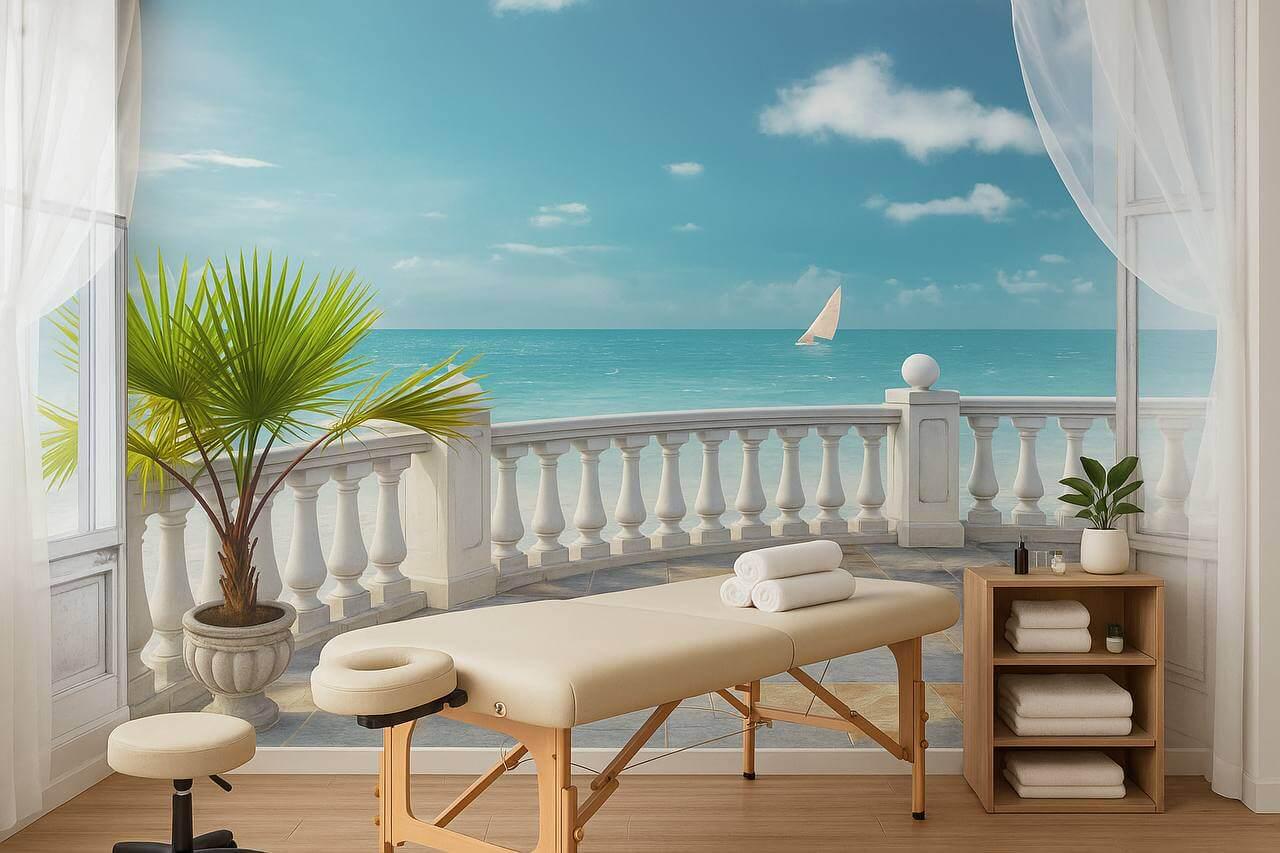 Фотошпалери флізелінові Styleo Print-walls 3D Вид на море 0187 400х250 см (Pw-0187/4)