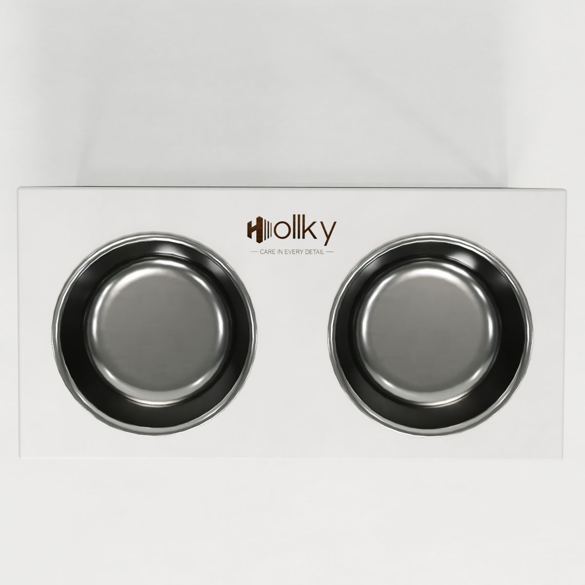 Миски на підставці для великих собак Hollky Base XL20 2х1,8 л (BXL40-522640-BLWH) - фото 4 Миски на підставці для великих собак Hollky Base XL20 2х1,8 л (BXL40-522640-BLWH) - фото 4