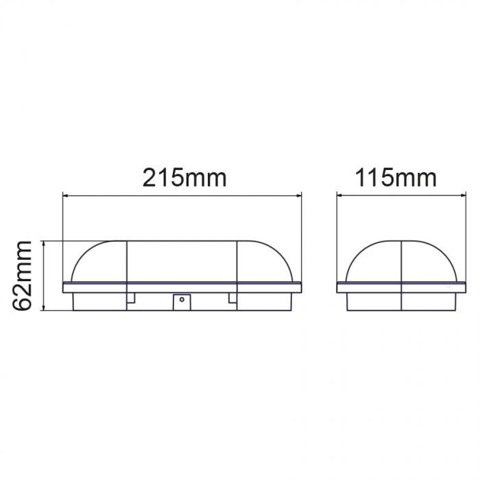 Світильник світлодіодний вологозахищений HOROZ ELECTRIC SORENTO 3CCT 20W IP54 з датчиком руху Чорний - фото 2 Світильник світлодіодний вологозахищений HOROZ ELECTRIC SORENTO 3CCT 20W IP54 з датчиком руху Чорний - фото 2