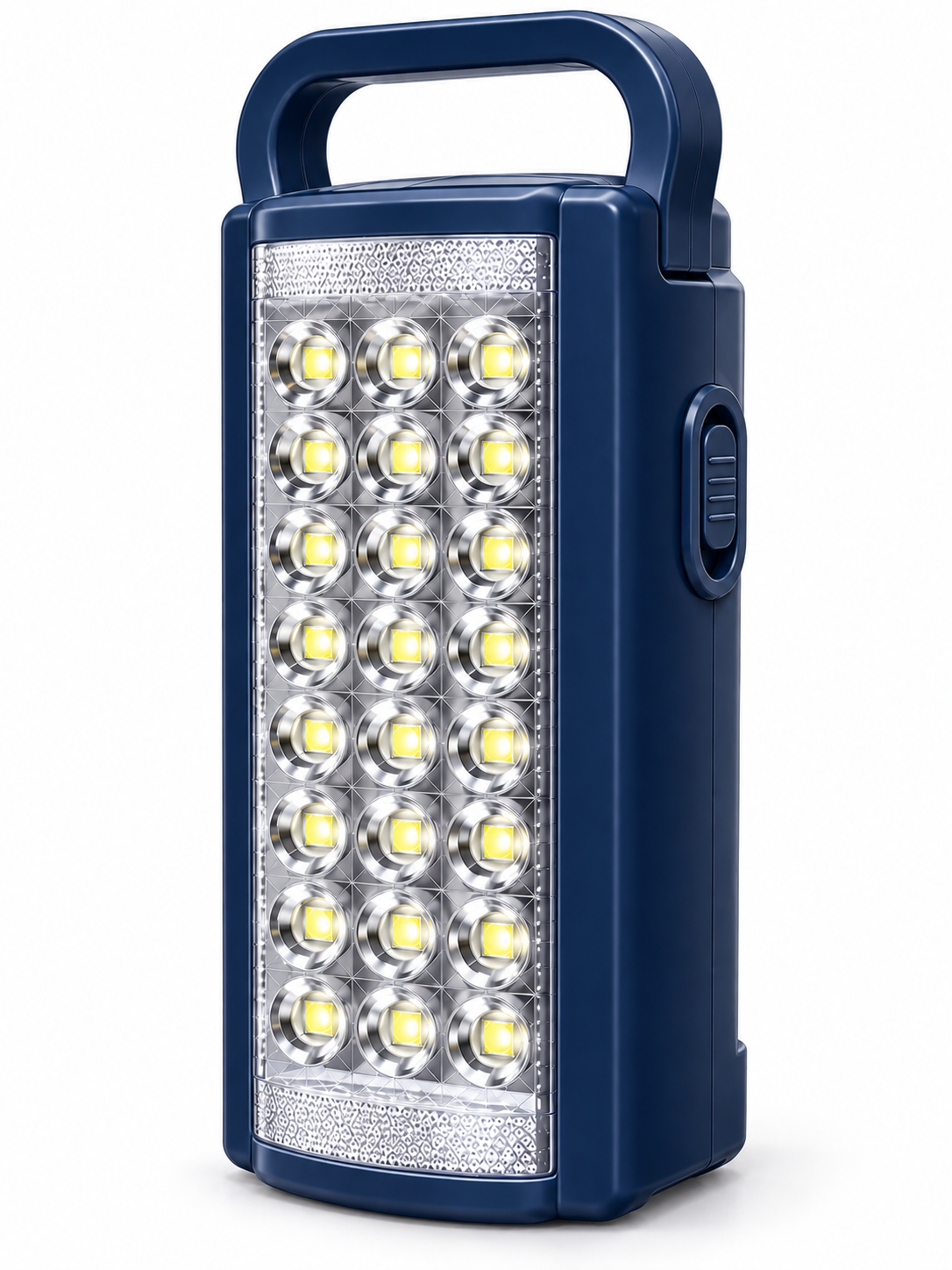Фонарь ручной аккумуляторный LED с PowerBank 24 светодиода 2 режима до 80 часов работы Синий (37839579)