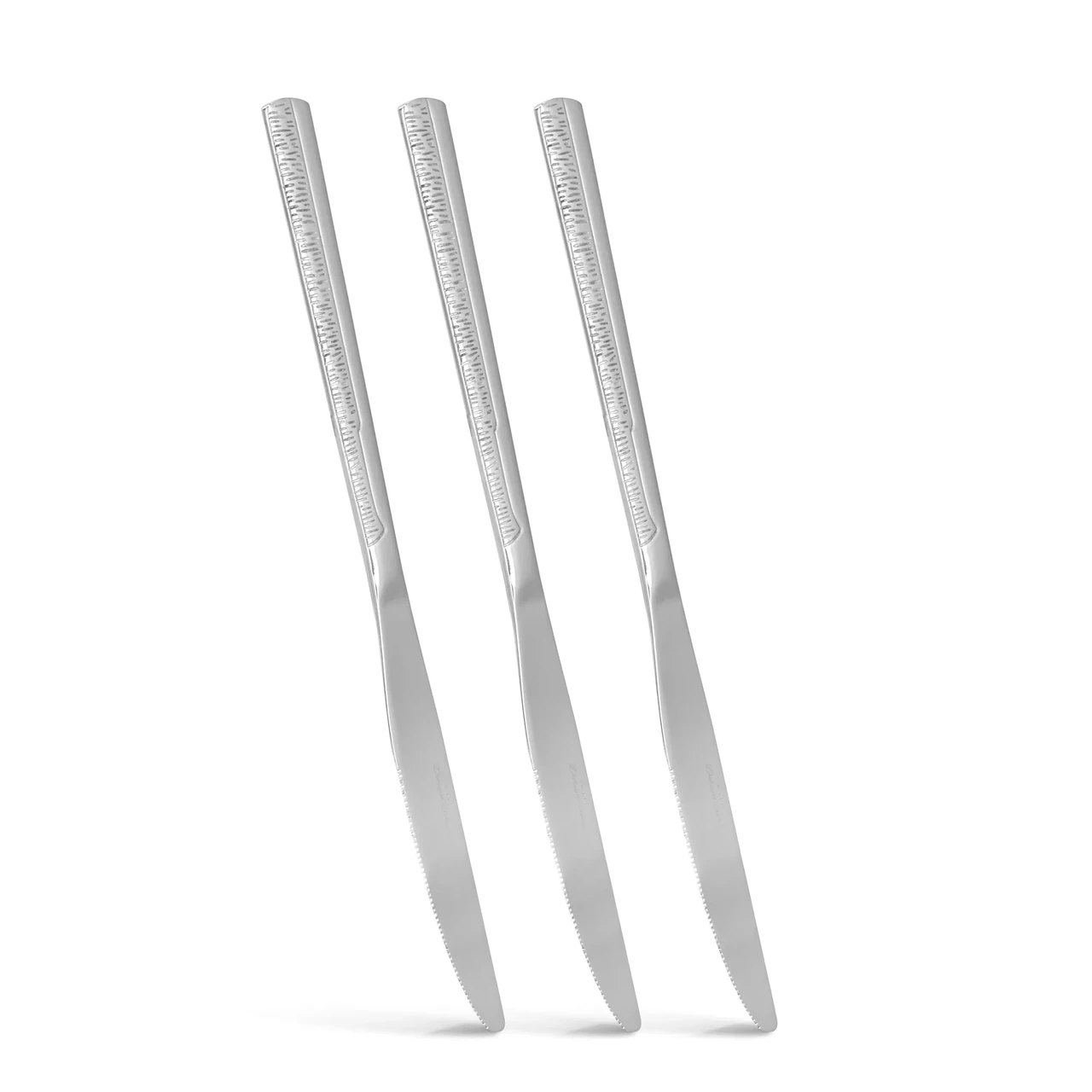 Набір столових ножів Fissman Flor 3 шт. 22,5x2,2x0,5 см з нержавіючої сталі (3051)