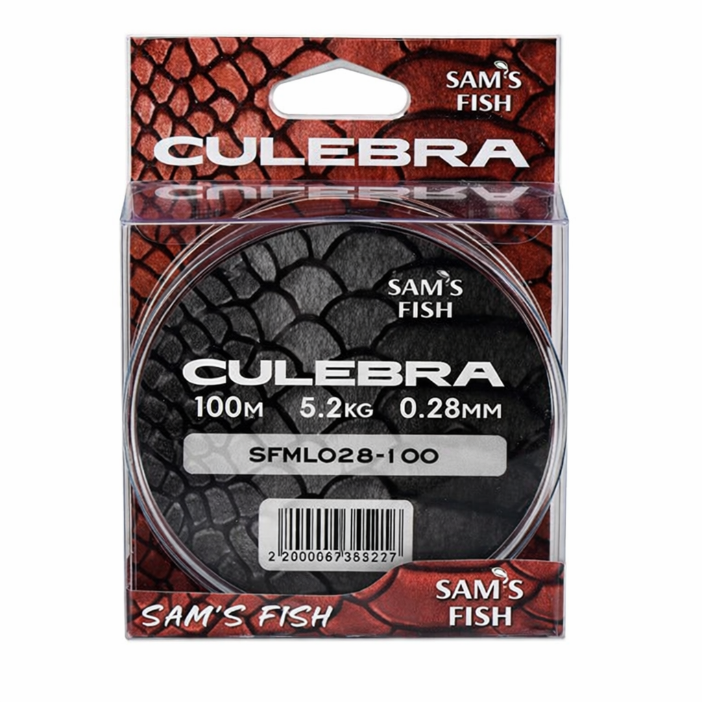 Волосінь нейлонова Sam's Fish Culebra з низькою пам'яттю 100 м 0,28 мм 5,2 кг Коричневий (SFML028-100)