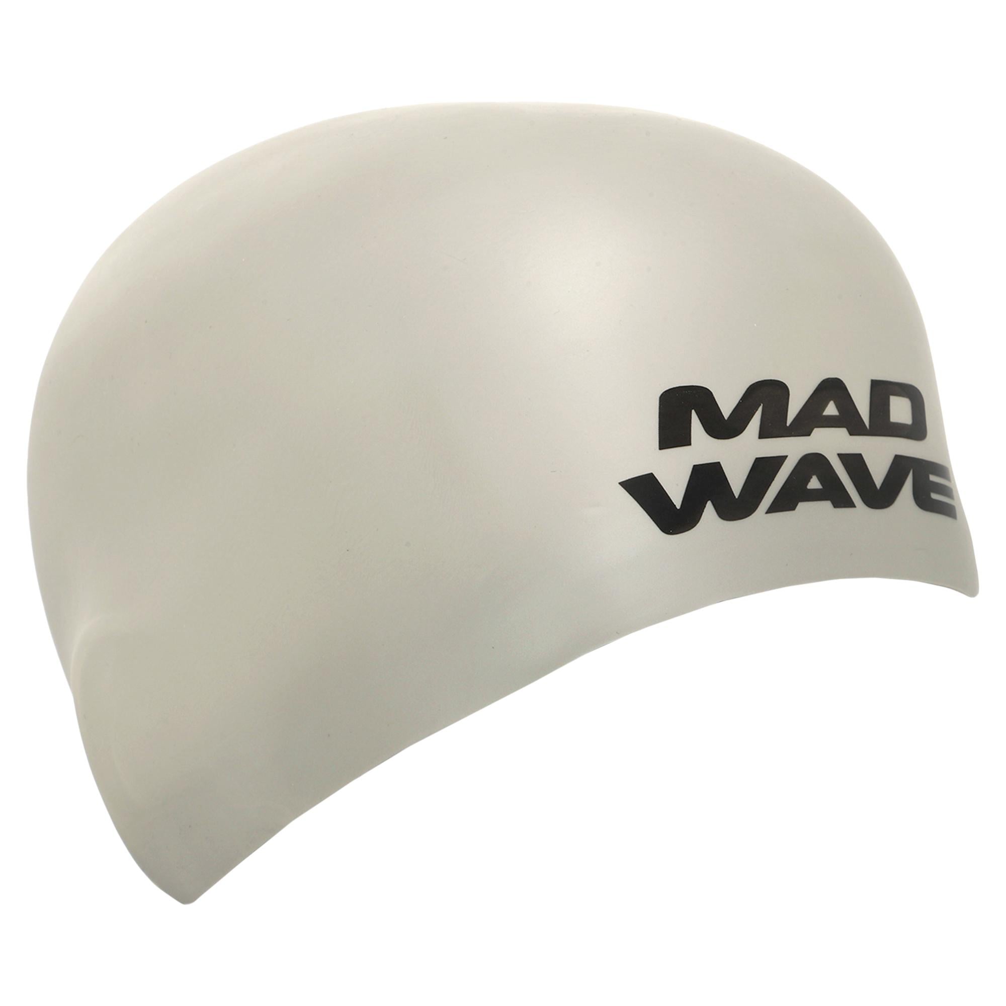 Шапочка для плавания стартовая Mad Wave SOFT FINA Approved M053301 силиконовая L Серебряный (AM0009423)
