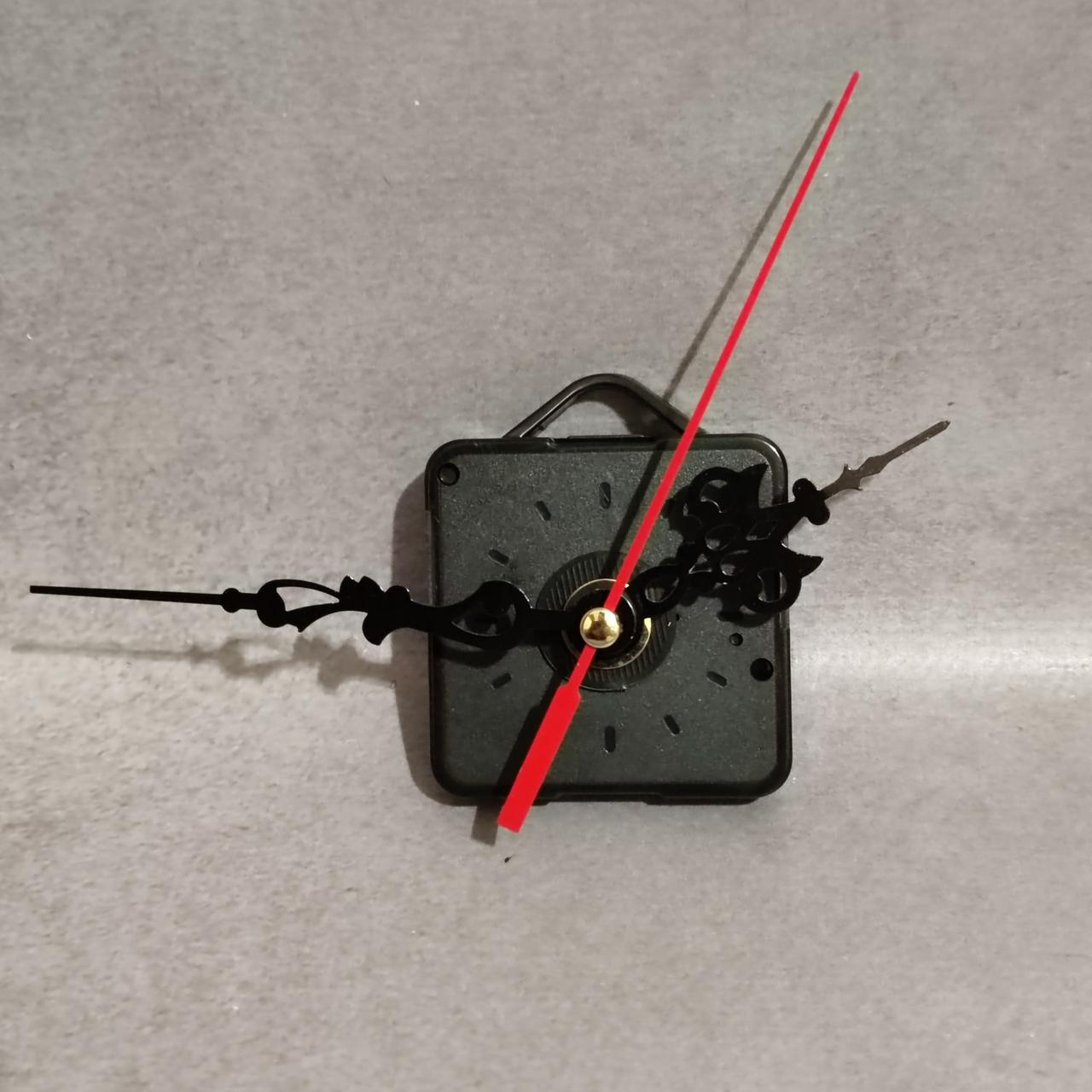 Механізм годинниковий для настінного годинника з візерунковими стрілками і підвісом (1365947022)