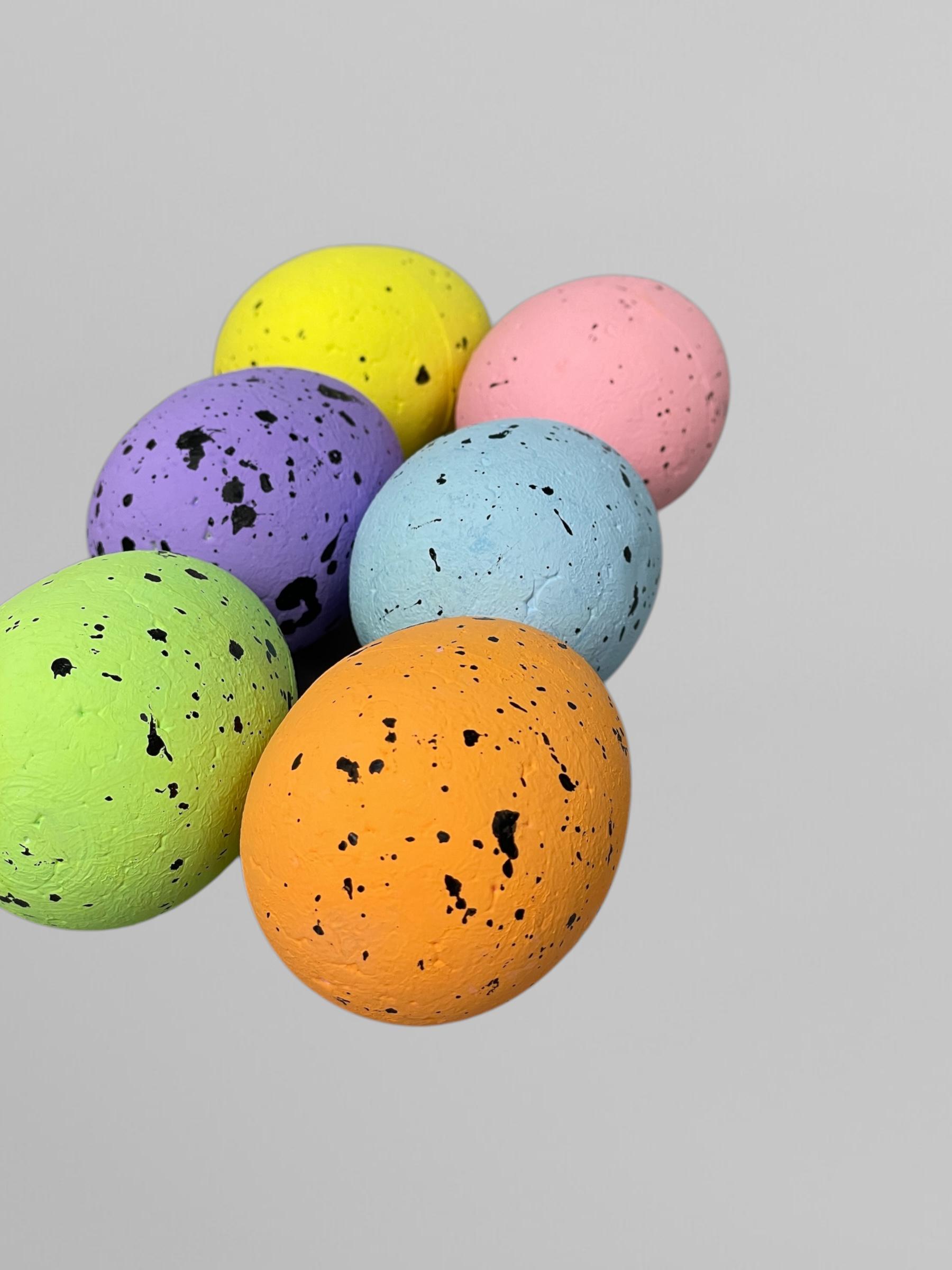 Пасхальные искусственные яйца для декора 5х7 см 6 шт. (С0116)