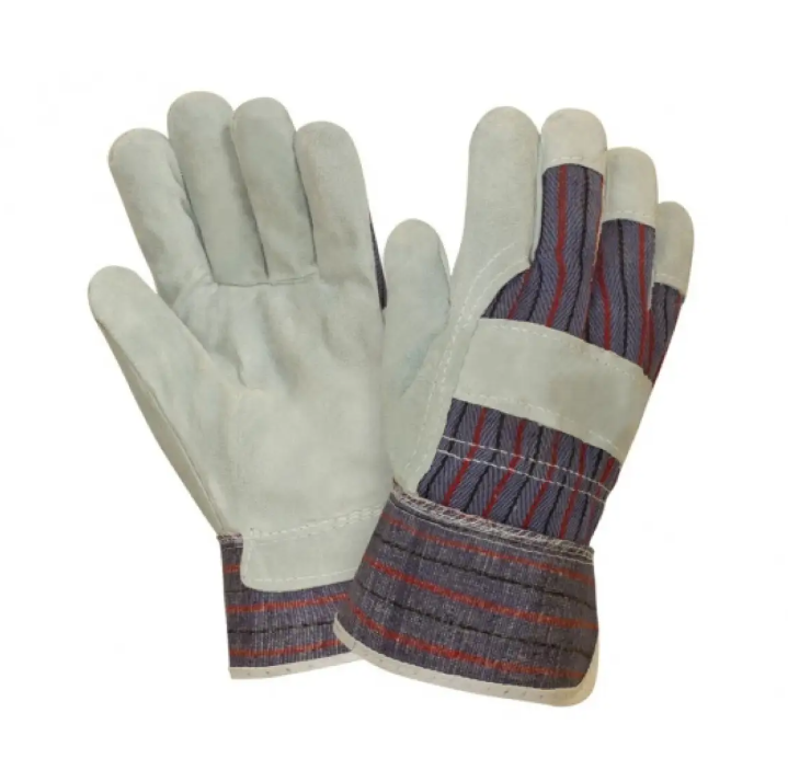 Перчатки комбинированные кожа и ткань манжет крага Werk р. 10,5 (WE2114)