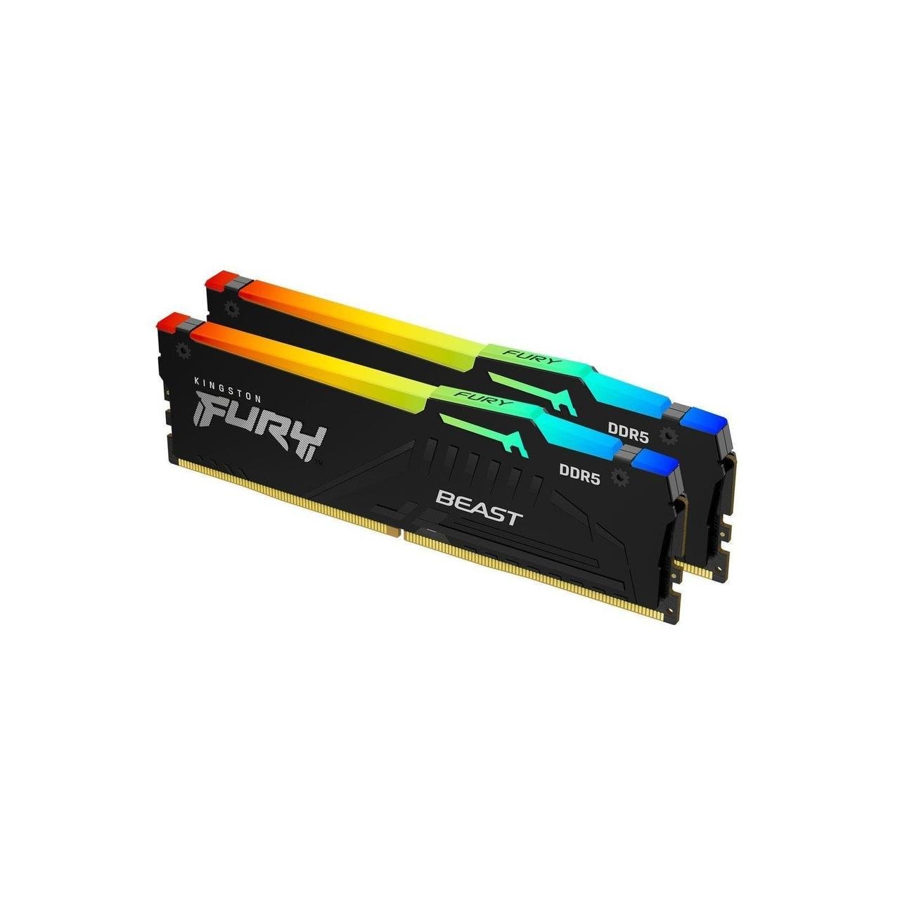 Память Kingston FURY 64 GB 2x3 GB/DDR5 6000 MHz Beast RGB EXPO (KF560C36BBEAK2-64)