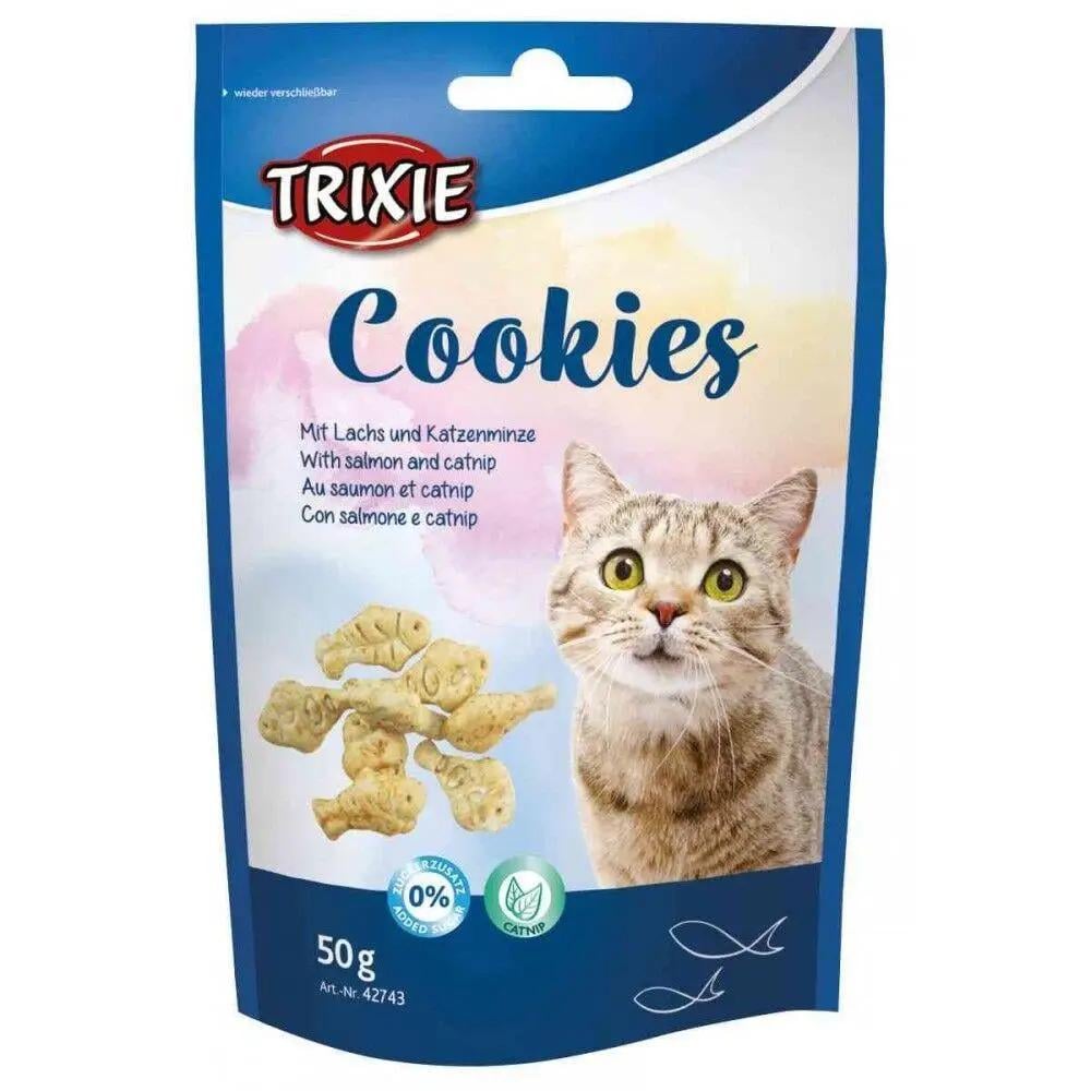 Лакомство Trixie Premio Cookies для котов с лососем и кошачьей мятой 50 г (42743)