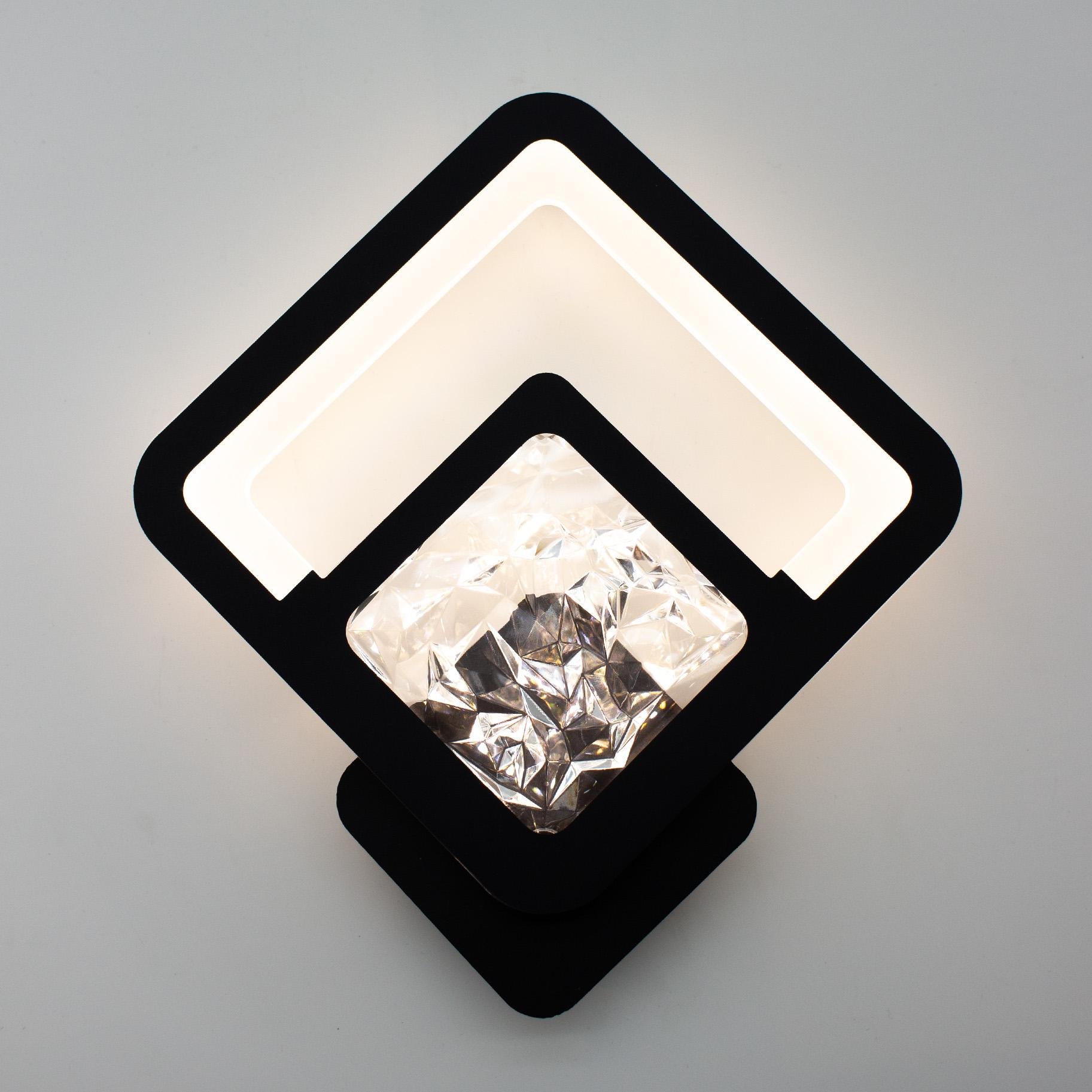 Бра управляемый светодиодный ESLLSE TETRA ICE 13 Вт 288х252х46 мм Черный (10582) - фото 7 Бра управляемый светодиодный ESLLSE TETRA ICE 13 Вт 288х252х46 мм Черный (10582) - фото 7