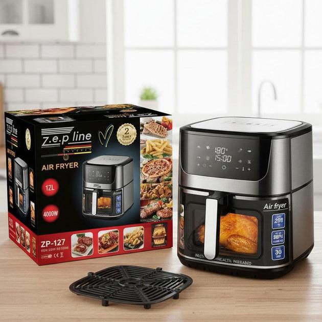 Аэрогриль Zepline с решеткой для гриля 12 л 4200 W - фото 6