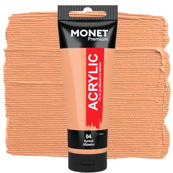 Акрилова фарба Monet 04 75 мл Абрикосовий (7504004) - фото 1 Акрилова фарба Monet 04 75 мл Абрикосовий (7504004) - фото 1