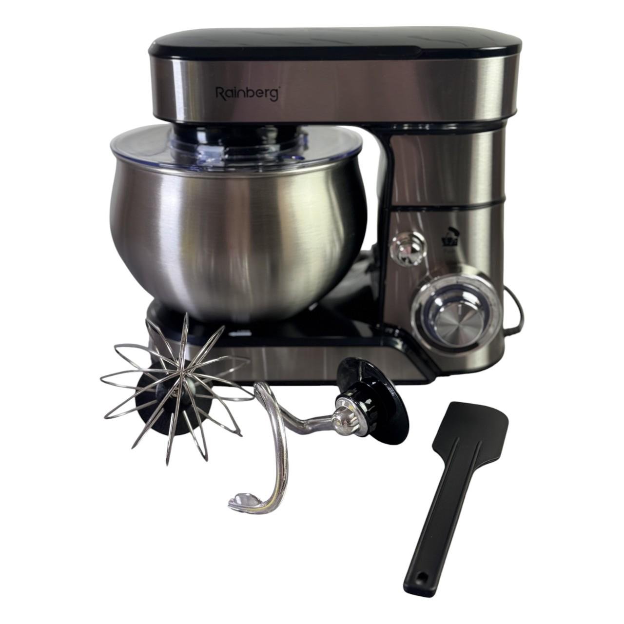 Кухонний комбайн-тістоміс Rainberg RB-8086 з вінчиками для взбивання та гаком для тіста 3800 Вт 5 л (є288) - фото 4