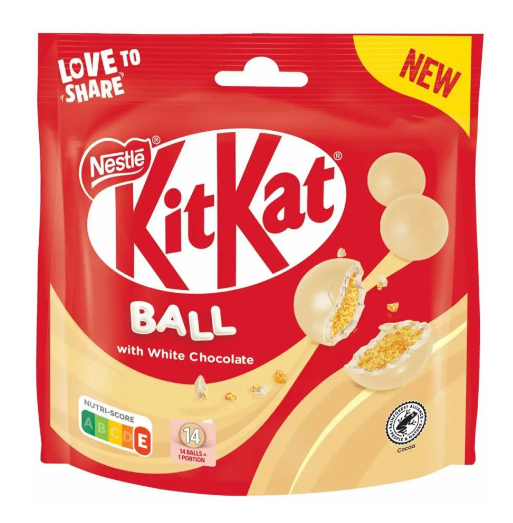 Шоколадні кульки KitKat Ball White Chocolate Branco 140 г (2578757615)