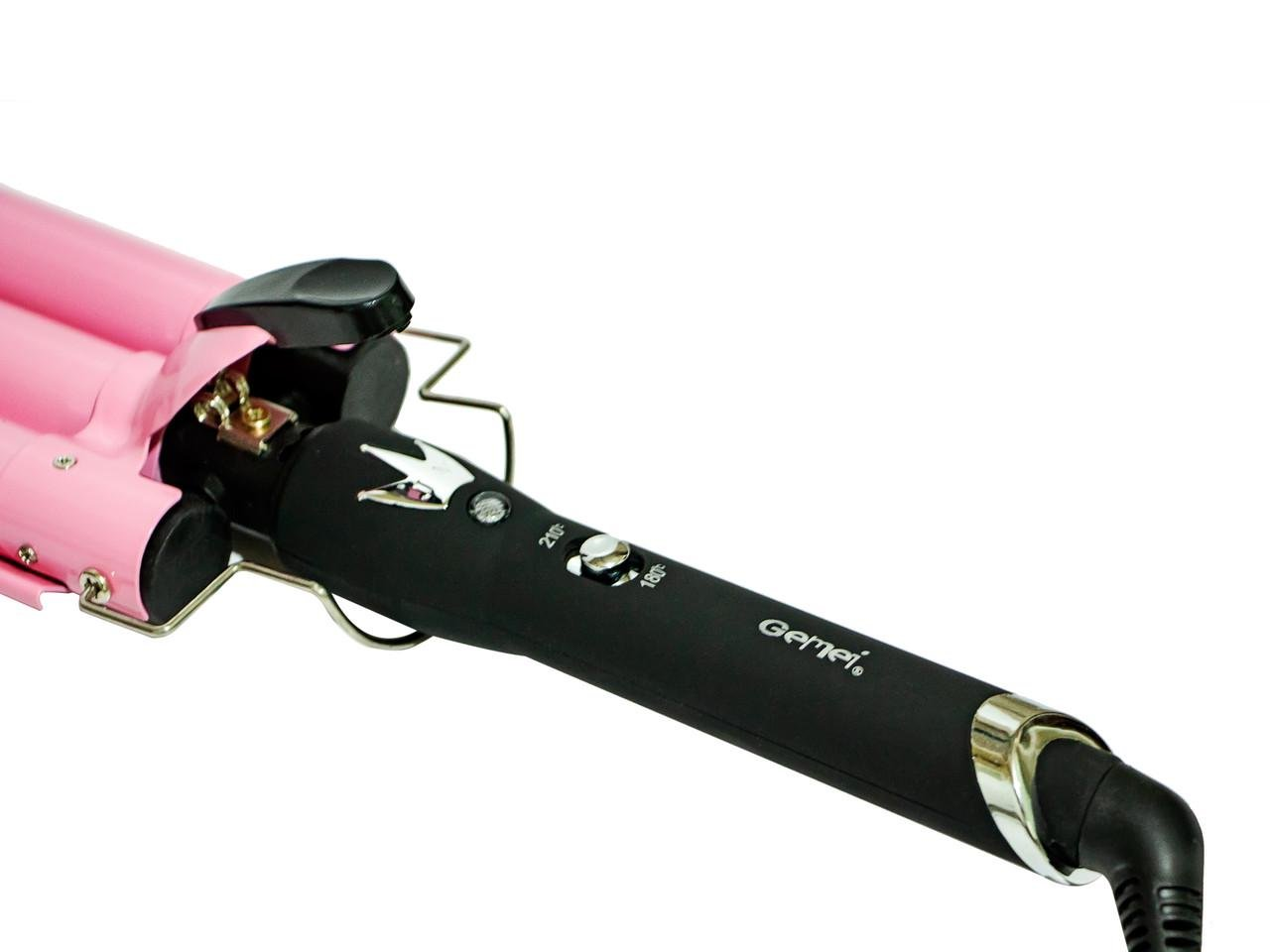 Плойка тройная GM 1956 Розовый (GR-04743) - фото 3 Плойка тройная GM 1956 Розовый (GR-04743) - фото 3