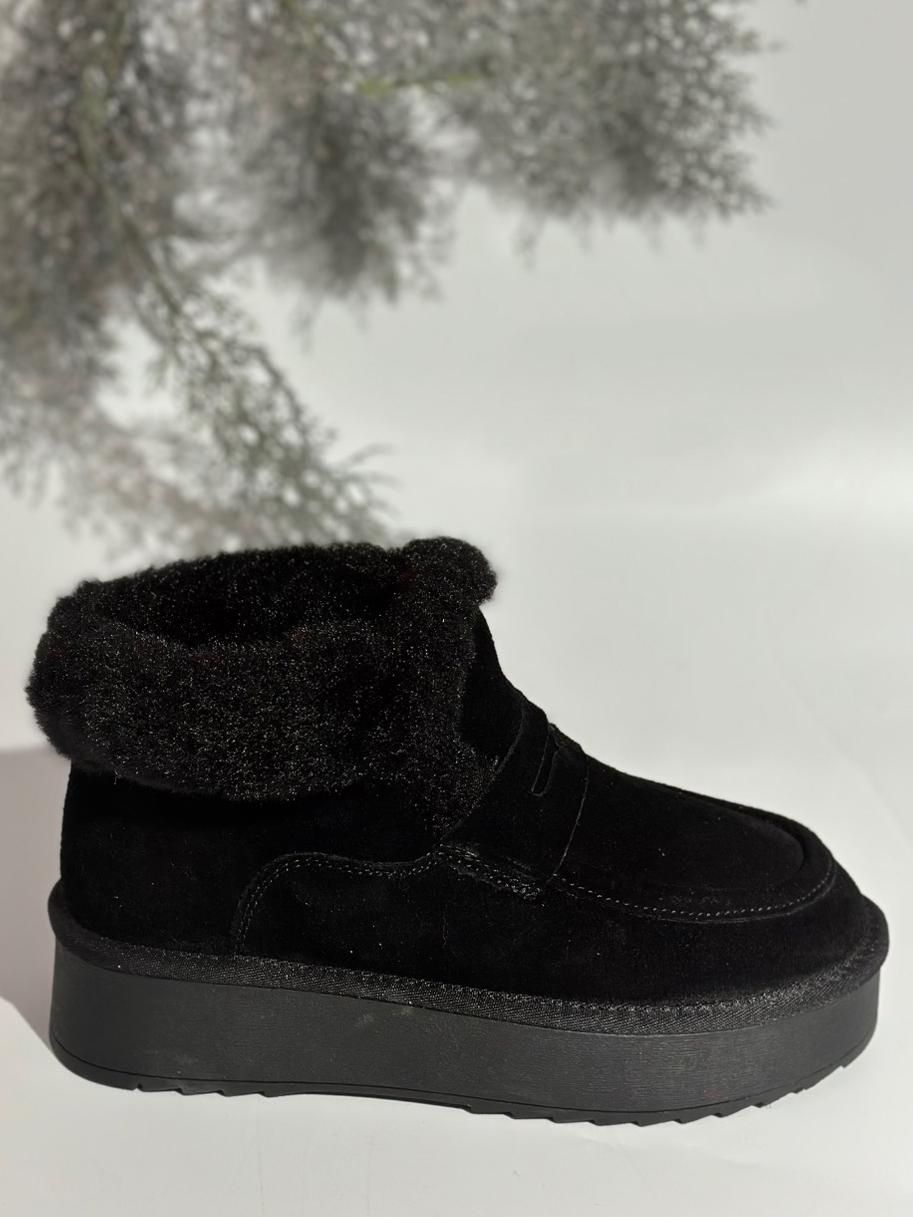 Замшевые угги на овчине Stilli UGN130-1 р. 39 Черный - фото 2