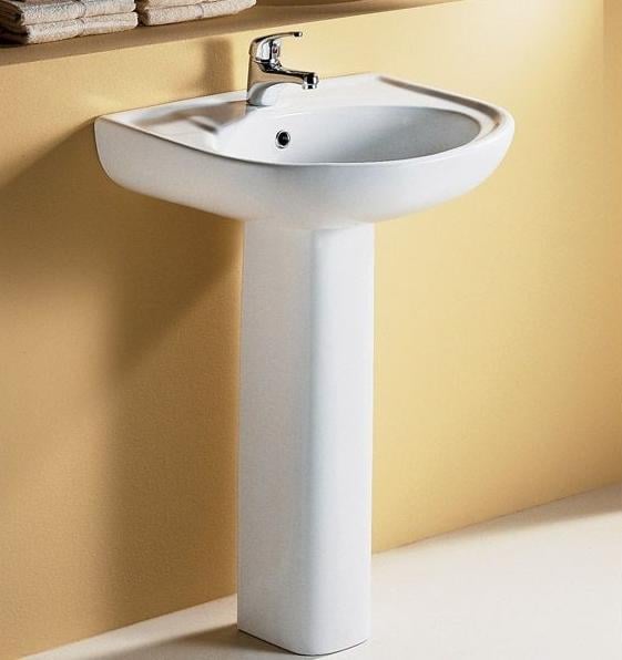 Умывальник с ножкой RAK Ceramics Cynthia Wash Basin RAK0009 57 см Белый