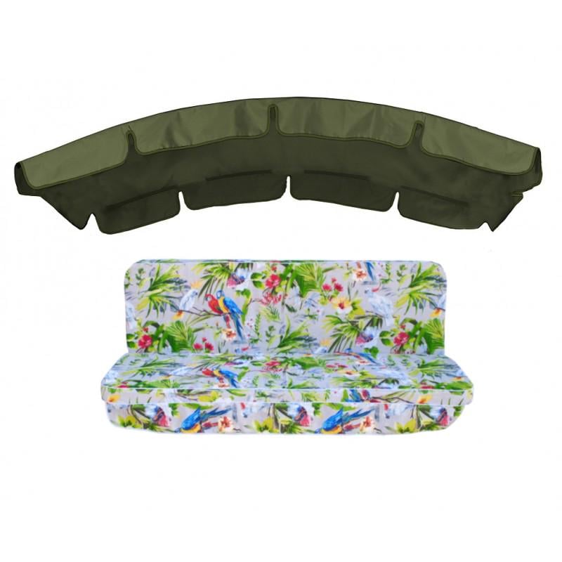 Комплект подушек для качели eGarden Loros Rojo 180x110x6 тент 120x210 Комплект подушек для качели eGarden Loros Rojo 180x110x6 тент 120x210