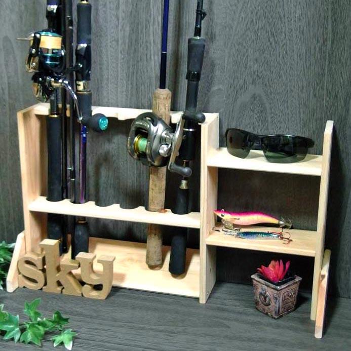 Органайзер для удочек из дерева Каспий 6 Бланже (РЫБ-061501)