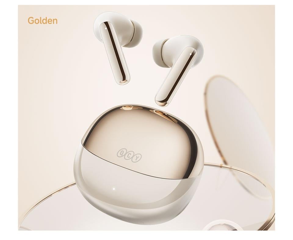 Навушники бездротові TWS QCY HT08 MeloBuds Pro Gold (226698) - фото 7 Навушники бездротові TWS QCY HT08 MeloBuds Pro Gold (226698) - фото 7