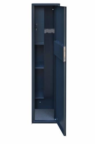 Сейф оружейный СЗ-140.3.ВМ на 3 ружья с вертикальным кассовым отделением и 2 полками для аксессуаров механический замок (42140311)