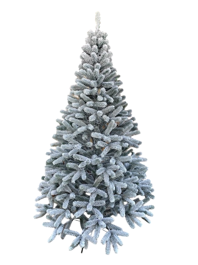 Елка литая на подставке Буковельская 2,5 м 1090 веточек Заснеженная (22542480)