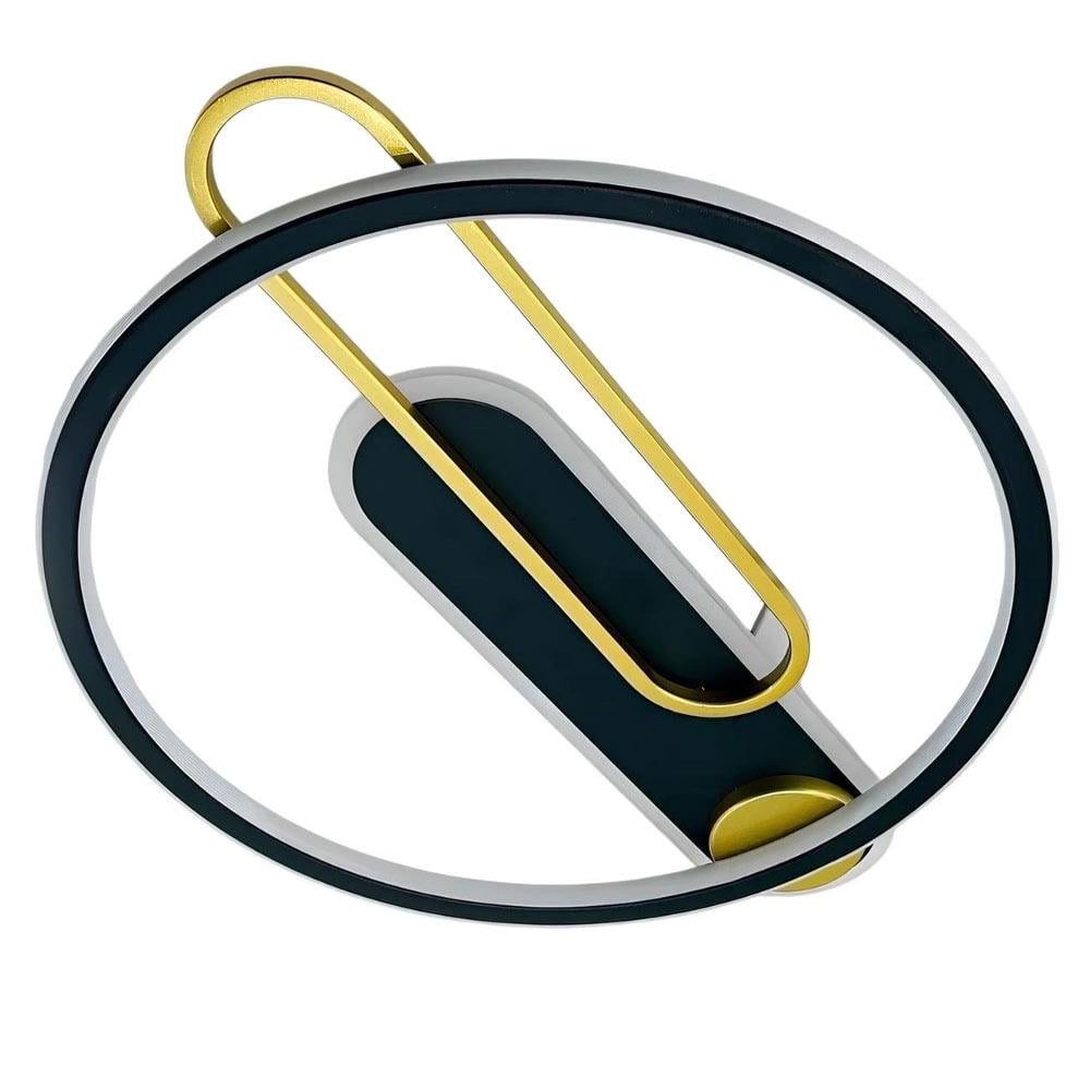 Люстра потолочная светодиодная Lighthouse LED SY-19799/3 BK+PLG 600х450х70 180W PULT DU Черный/Золотой