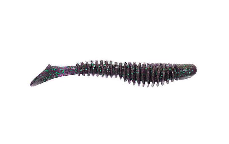 Силиконовый виброхвост Reins Bubbring Shad №012 съедобный 3" 8 шт. Junebug (6157)