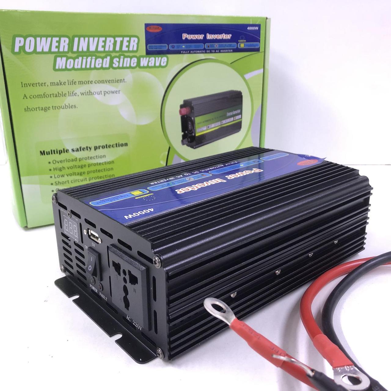 Перетворювач напруги автомобільний Power Inverter 12V-220V 4000W