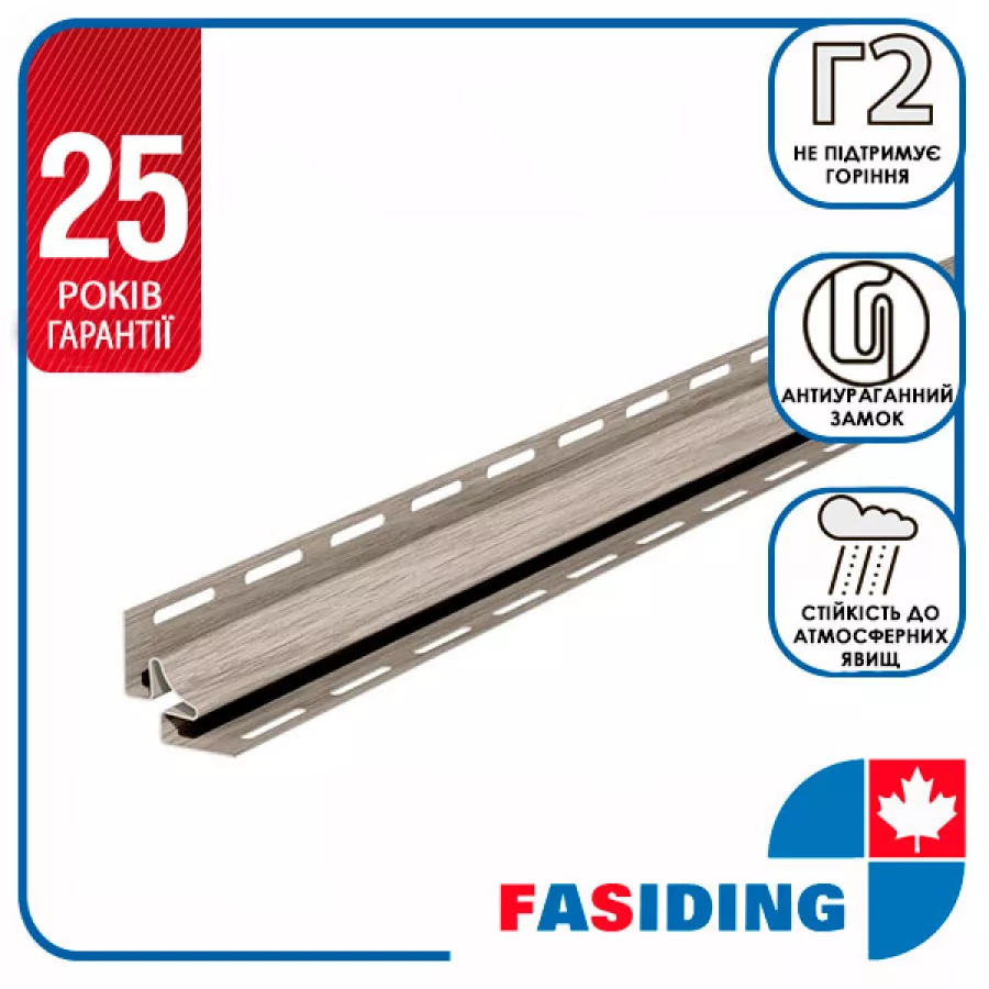 Внутренний угол для сайдинга Fasiding WoodHouse Дуб мореный (344994910) - фото 2