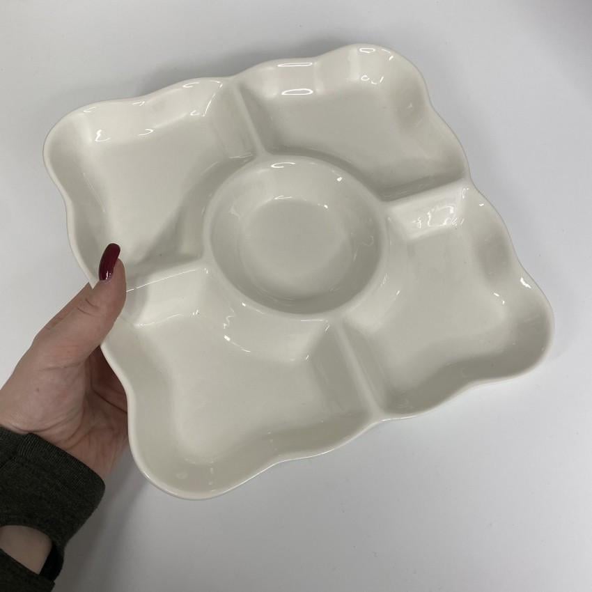 Менажниця порцелянова Helios 2613 квадратна 28,2х28,2х2,8 см (2050182257) - фото 2 Менажниця порцелянова Helios 2613 квадратна 28,2х28,2х2,8 см (2050182257) - фото 2